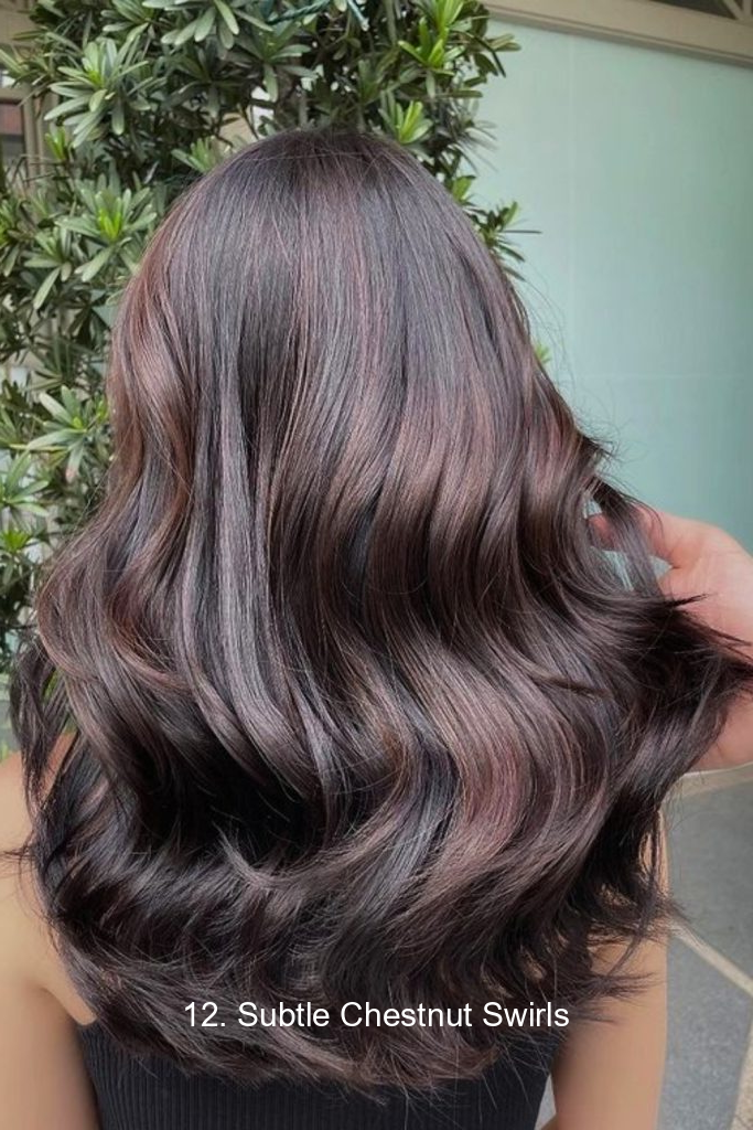 12. Subtle Chestnut Swirls