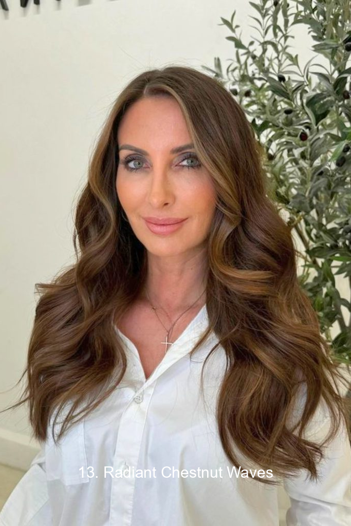 13. Radiant Chestnut Waves