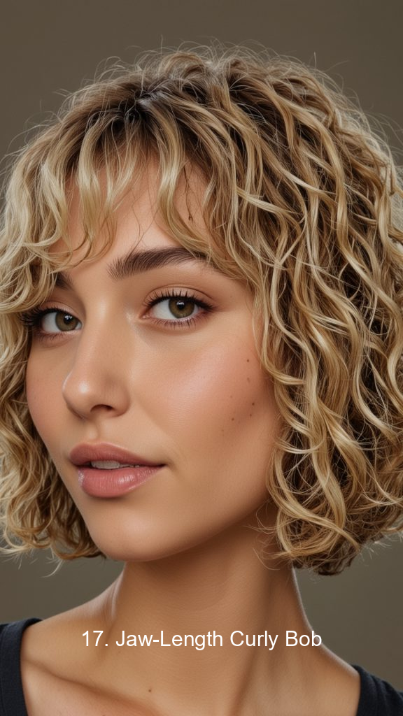 17. Jaw-Length Curly Bob