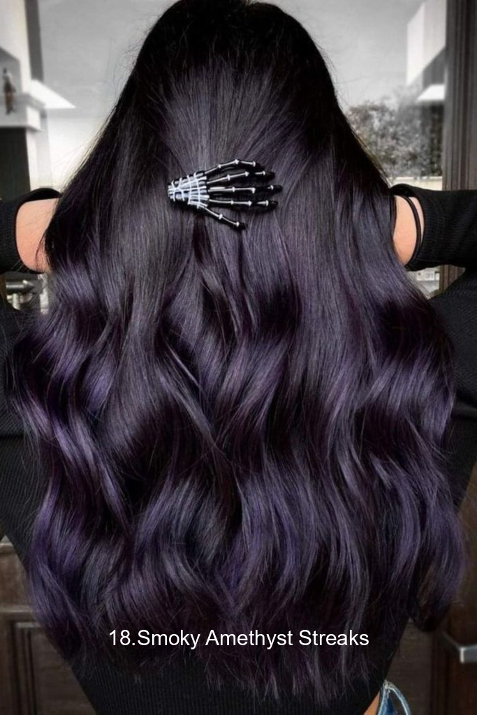 18.Smoky Amethyst Streaks