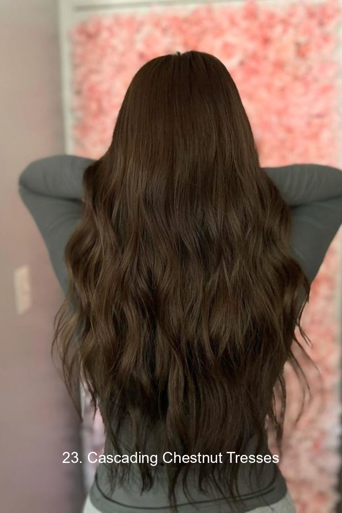 23. Cascading Chestnut Tresses