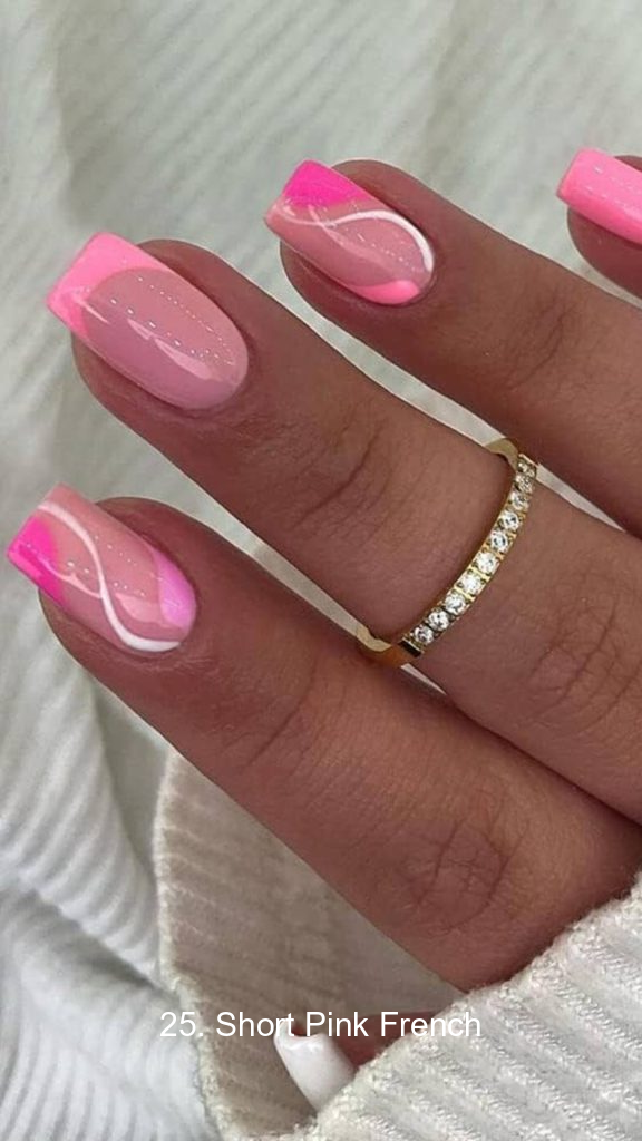 25. Short Pink French 1194 25. Short Pink French