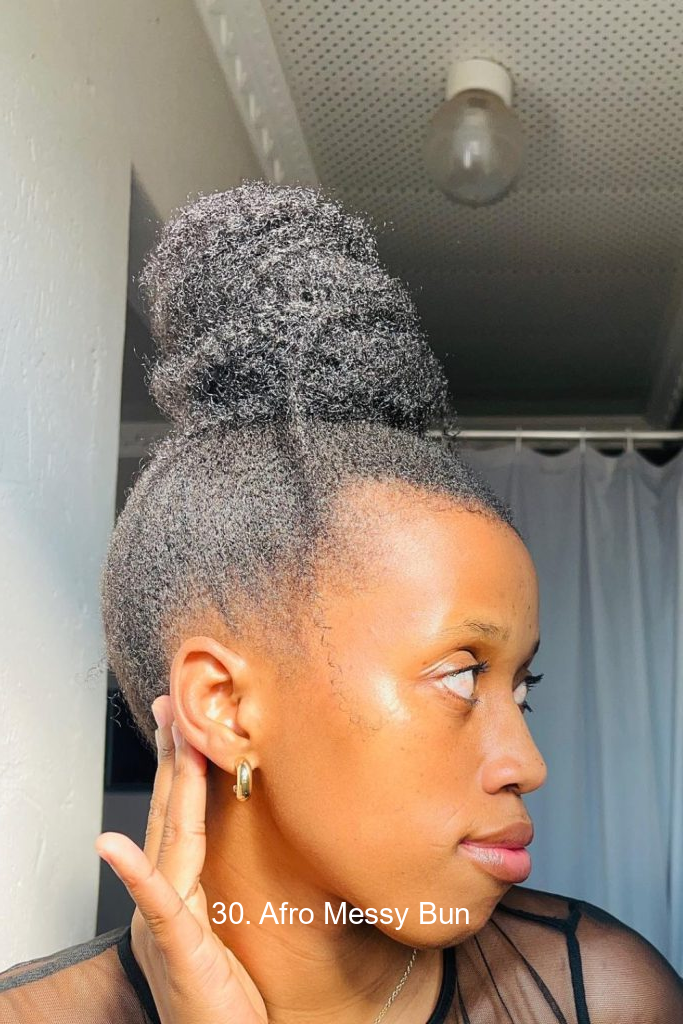 30. Afro Messy Bun 4993 30. Afro Messy Bun
