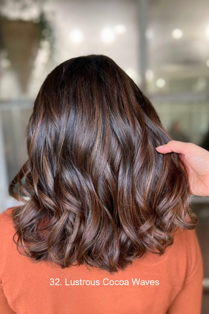 32. Lustrous Cocoa Waves
