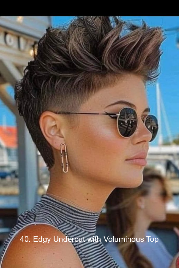 40. Edgy Undercut with Volumin 2474 40. Edgy Undercut with Voluminous Top