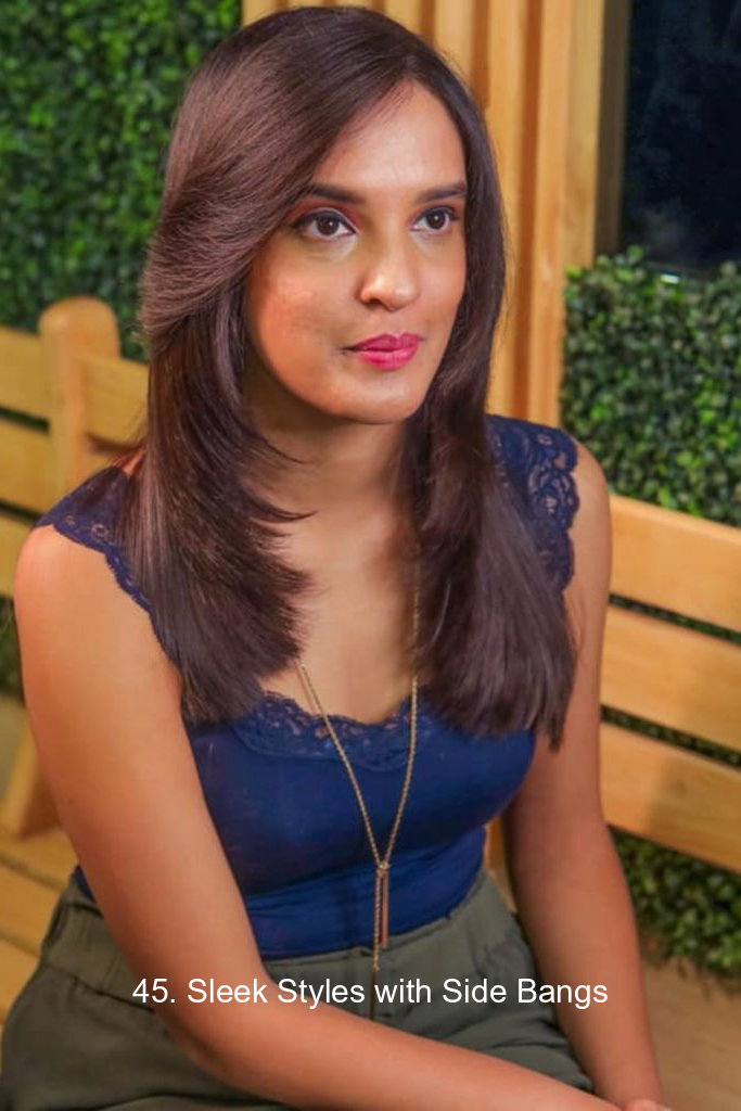 45. Sleek Styles with Side Ban 8966 45. Sleek Styles with Side Bangs